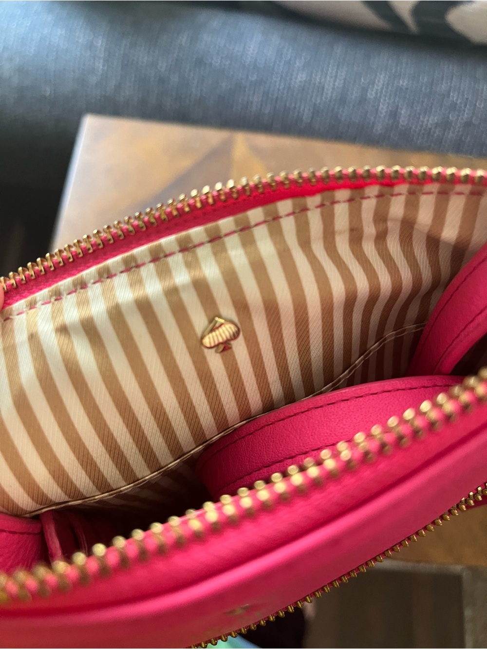 kate spade Bright Pink Leather Crossbody Bag - Picture 7 of 13